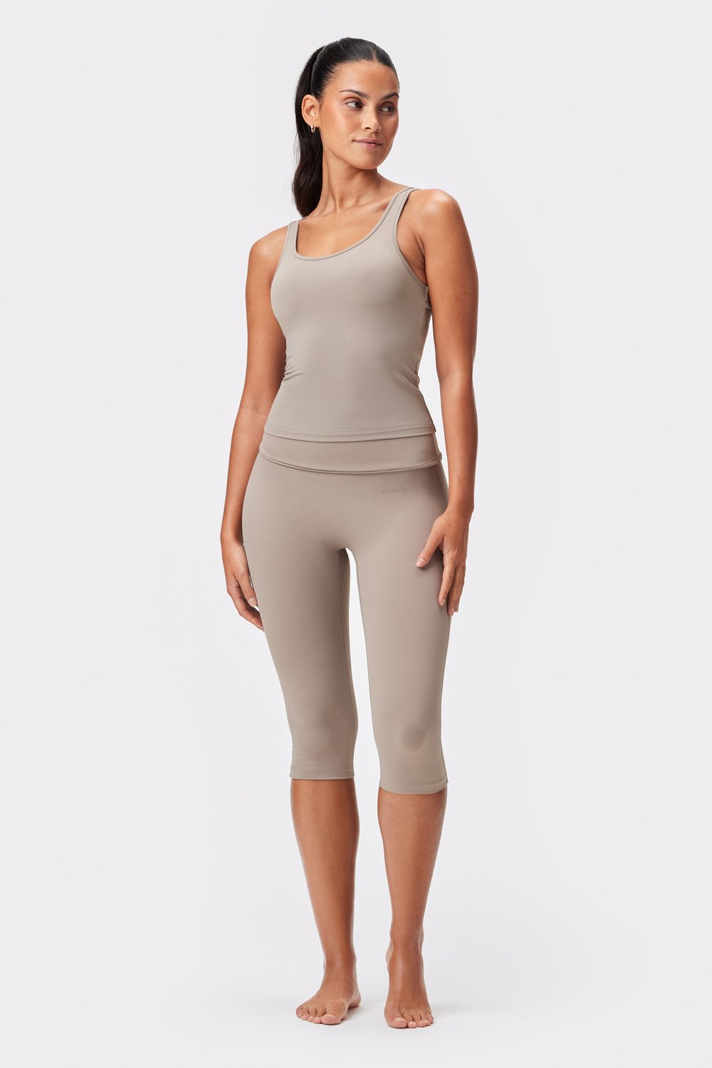 Soft Fold Over Capri Legging