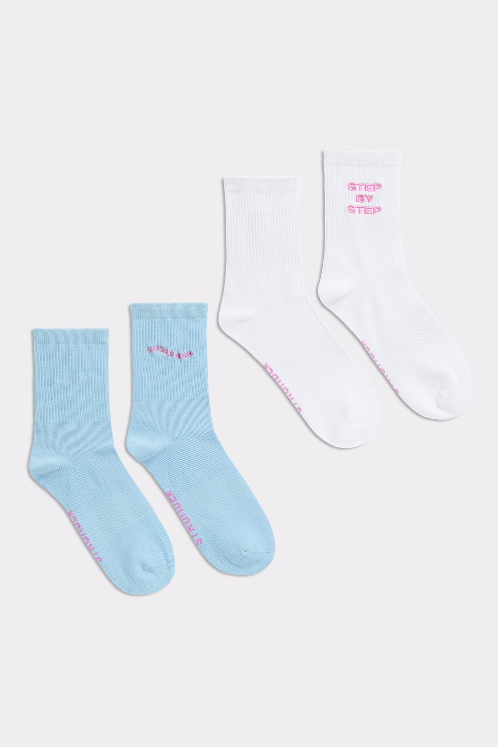 Mid Length Quote 2-Pack Socks
