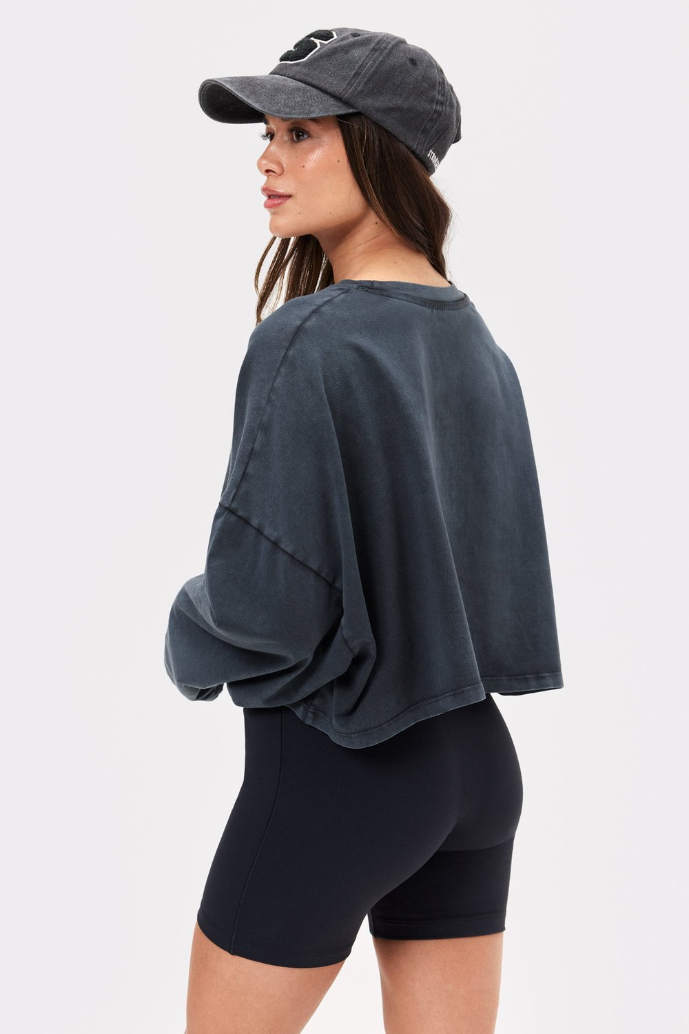 Washed Cropped Long Sleeve