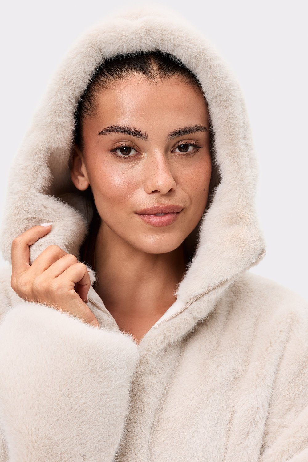 Fluffy Hood Jacket