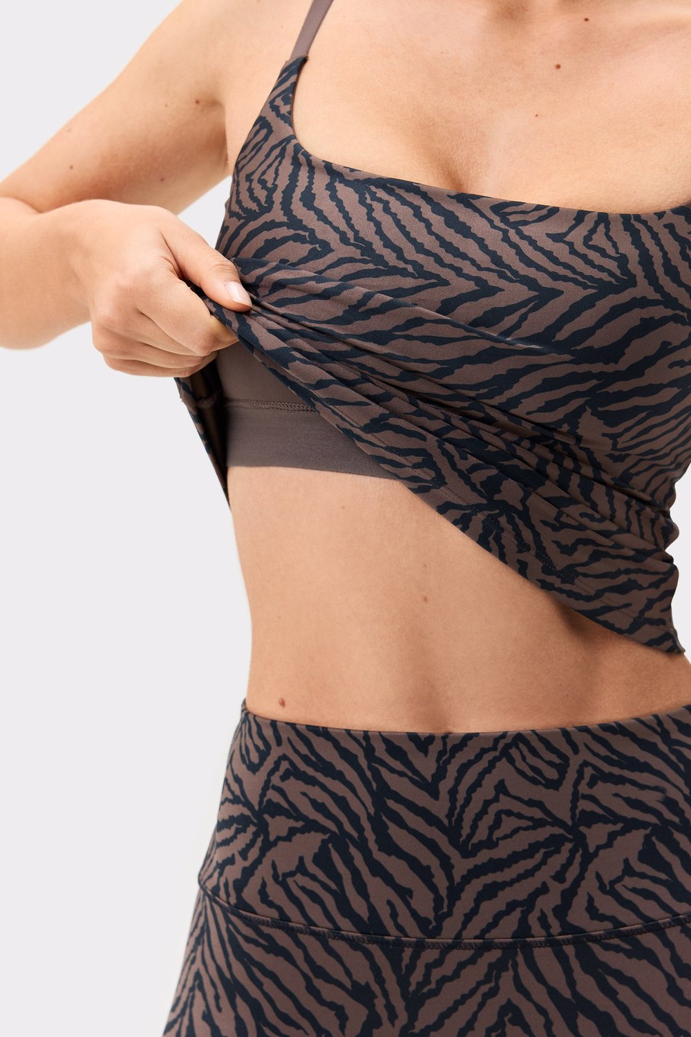 The Printed One Strap Tank Top