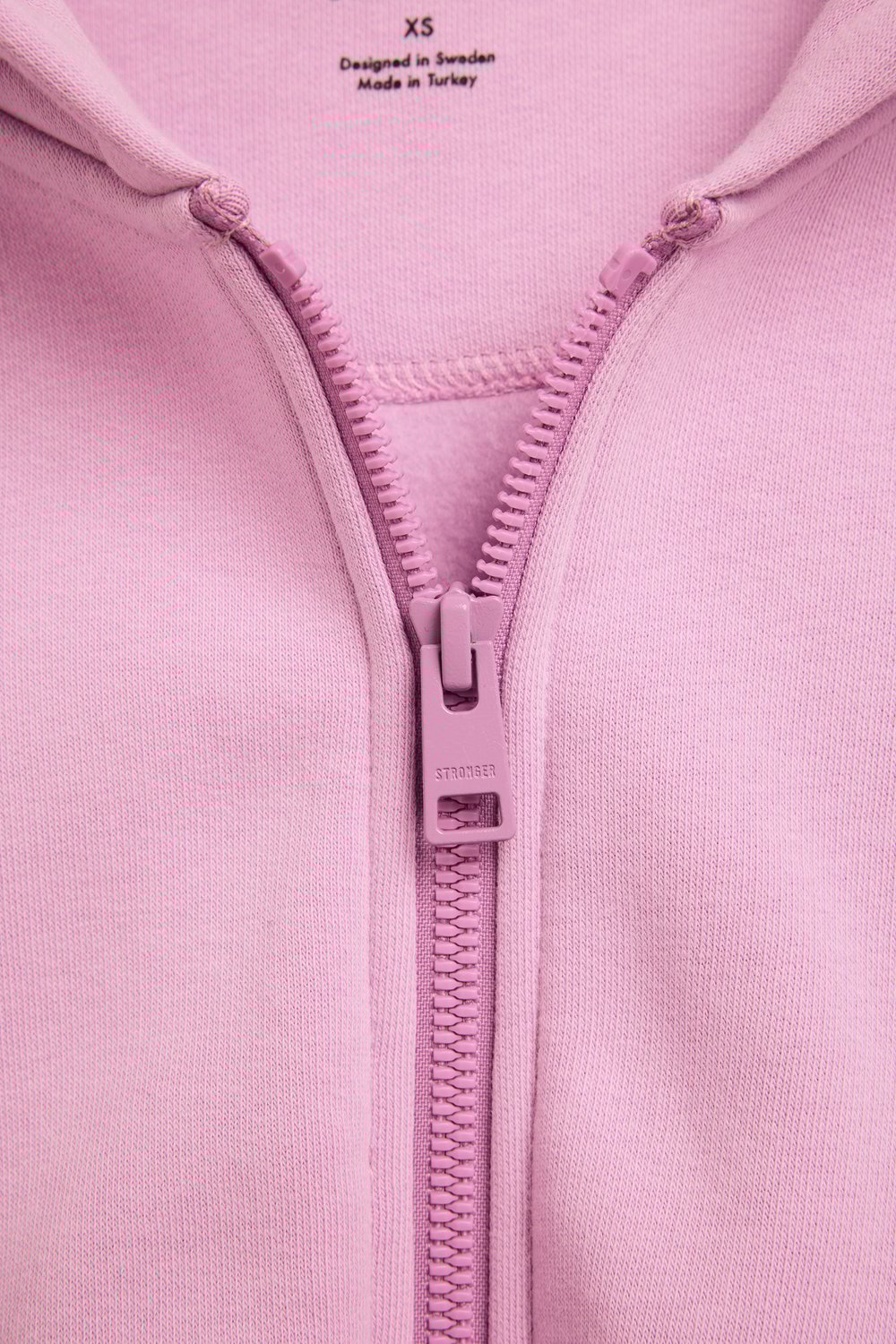 Relaxed Cropped Full Zip  Hoodie