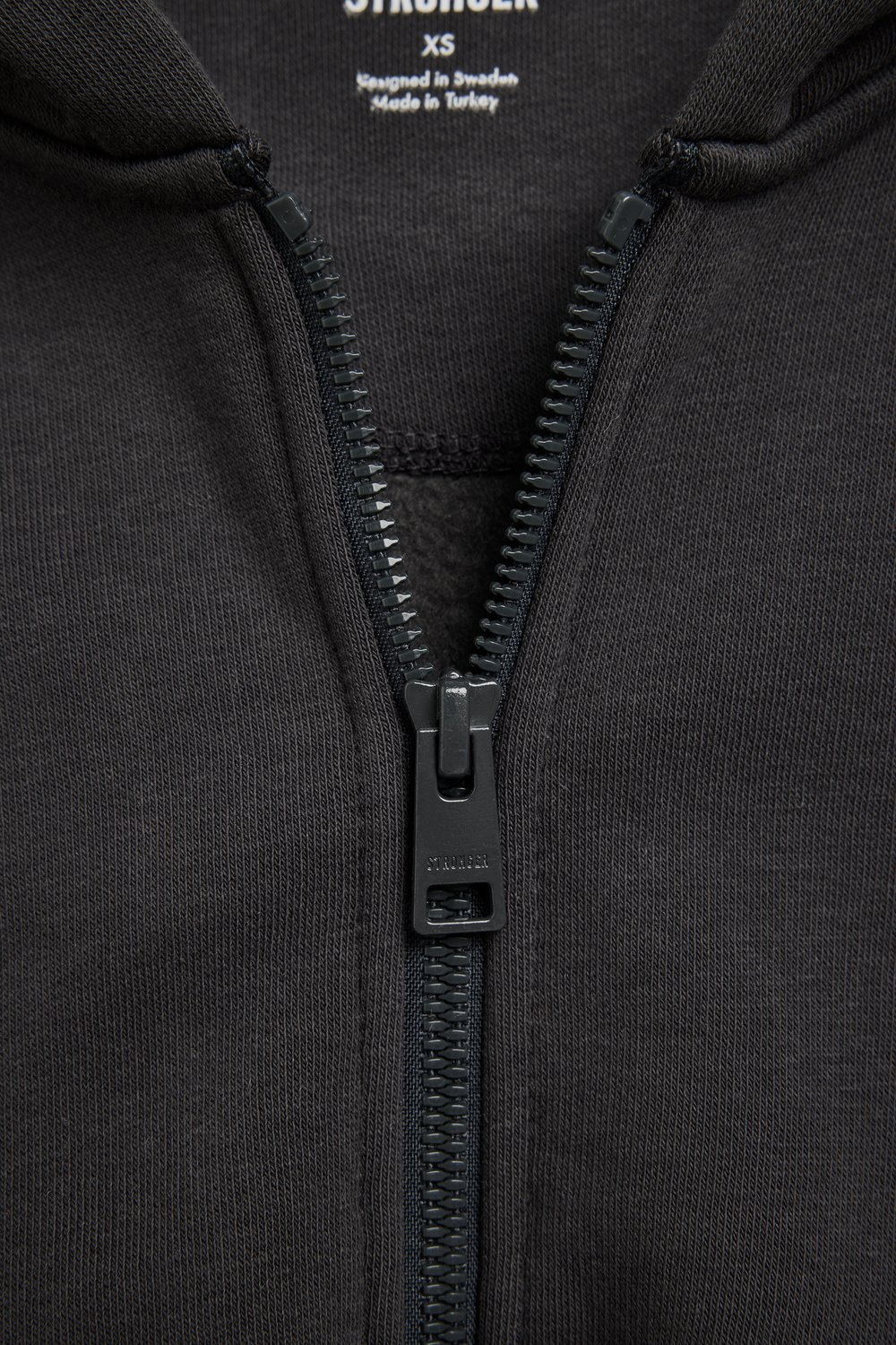 Relaxed Cropped Full Zip  Hoodie
