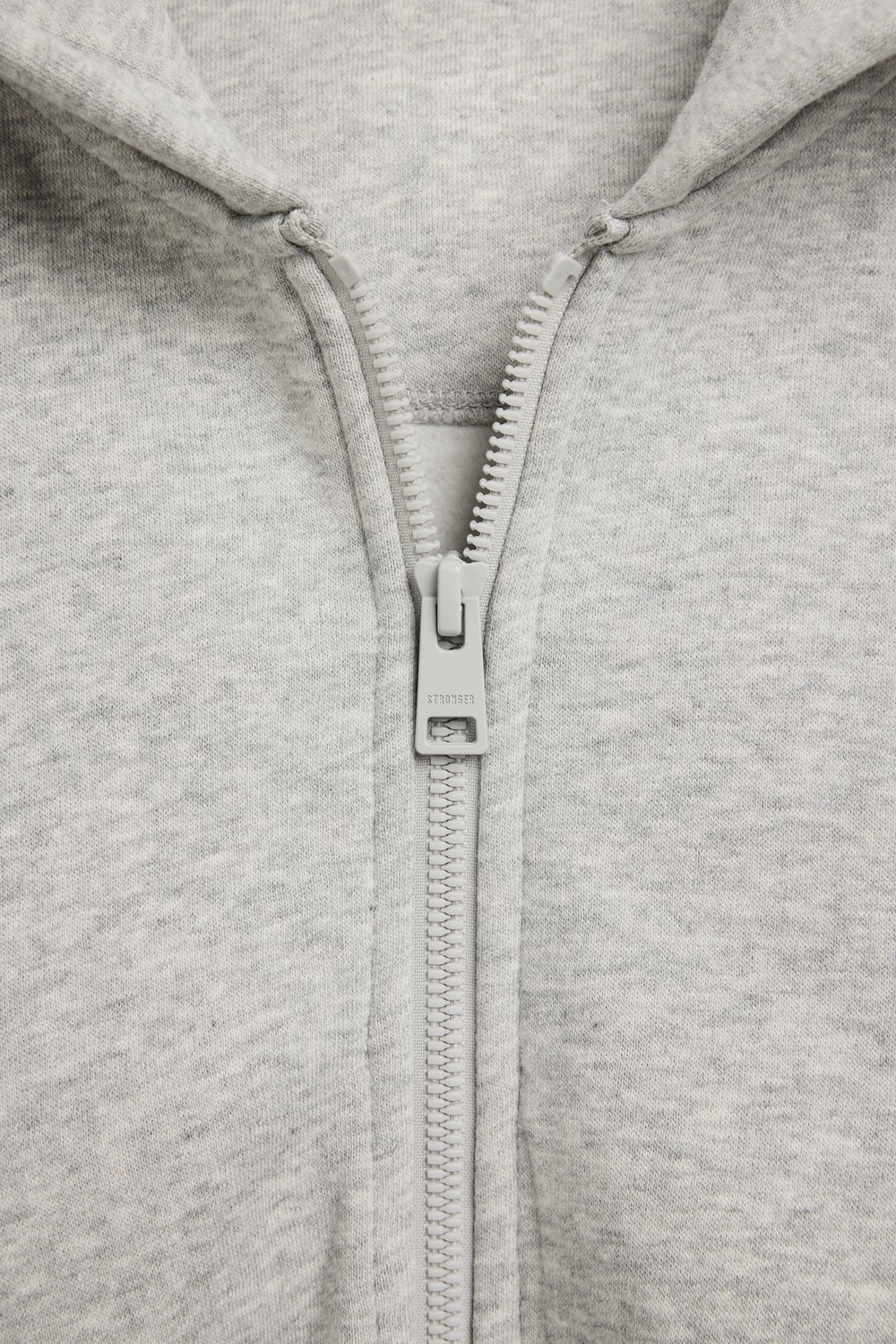 Relaxed Cropped Full Zip  Hoodie