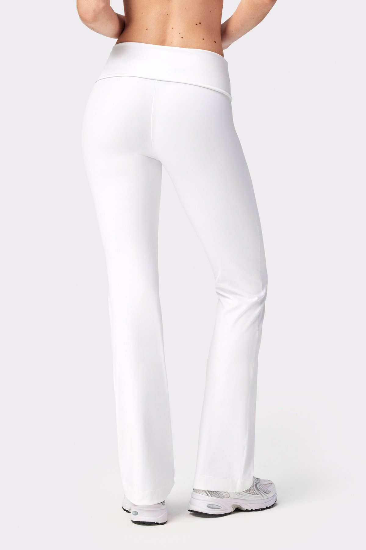 Soft Fold Over Flared Leggings