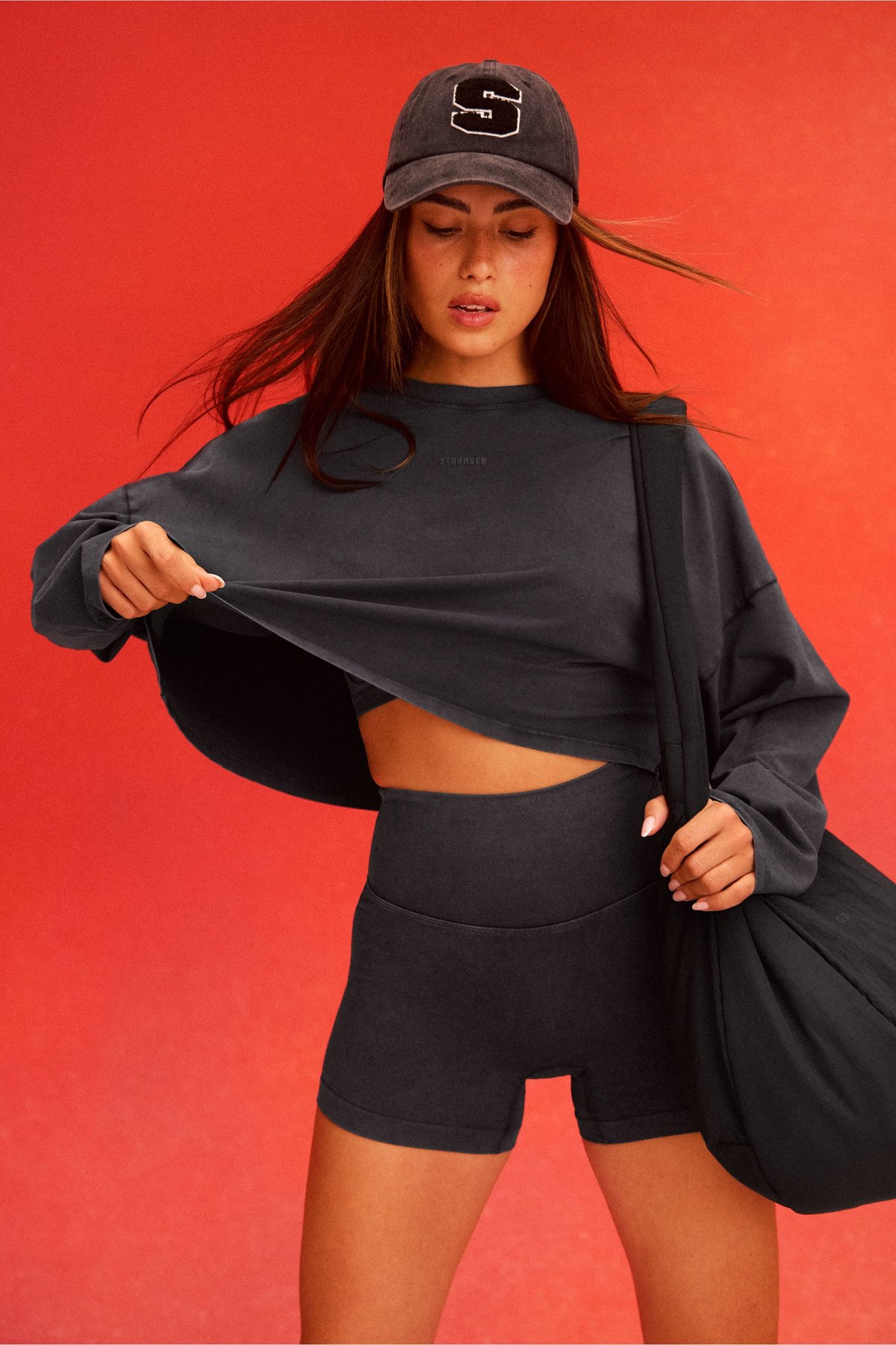 Washed Cropped Long Sleeve