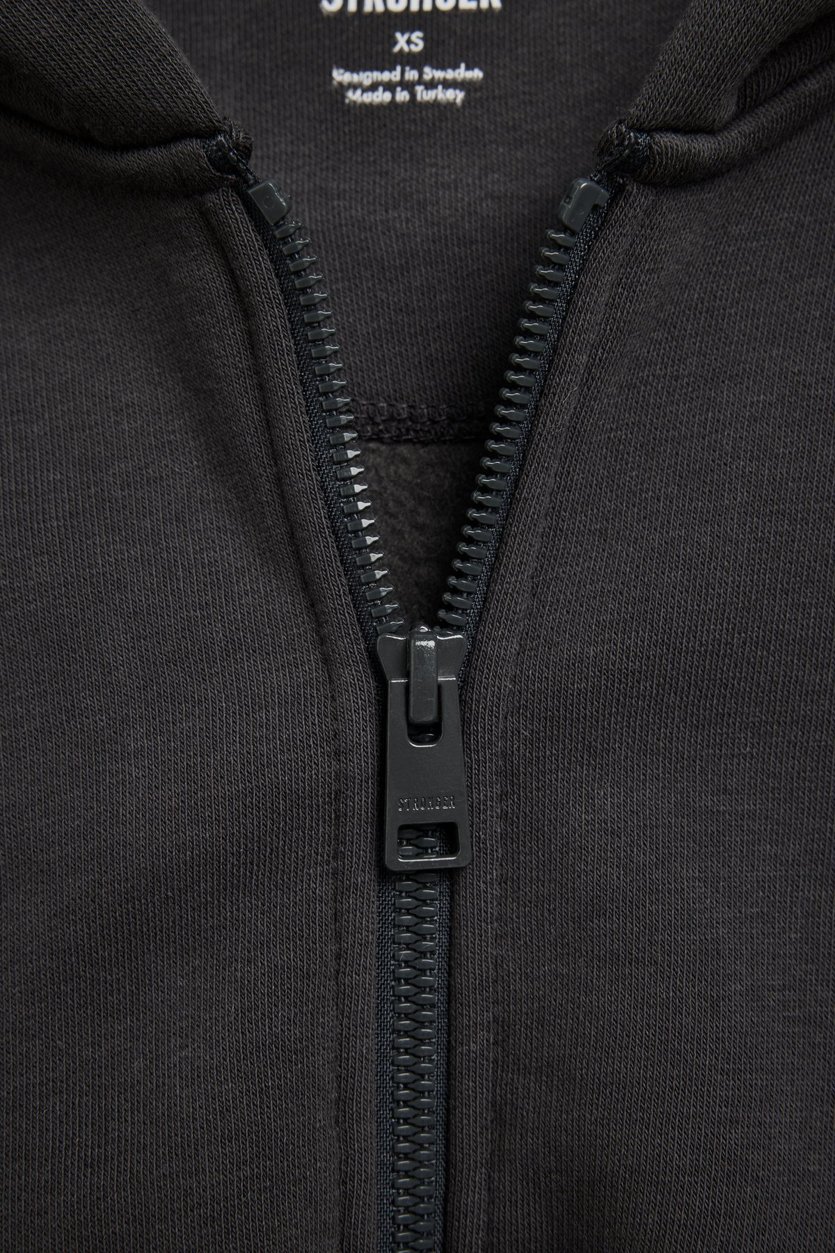 Relaxed Cropped Full Zip  Hoodie