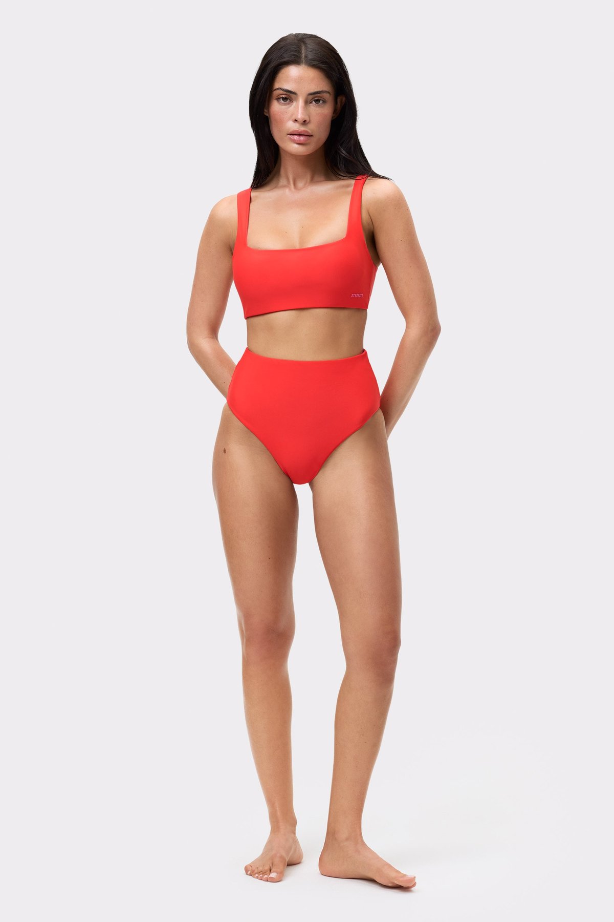 Square Neck Adjustable Bikini Bra