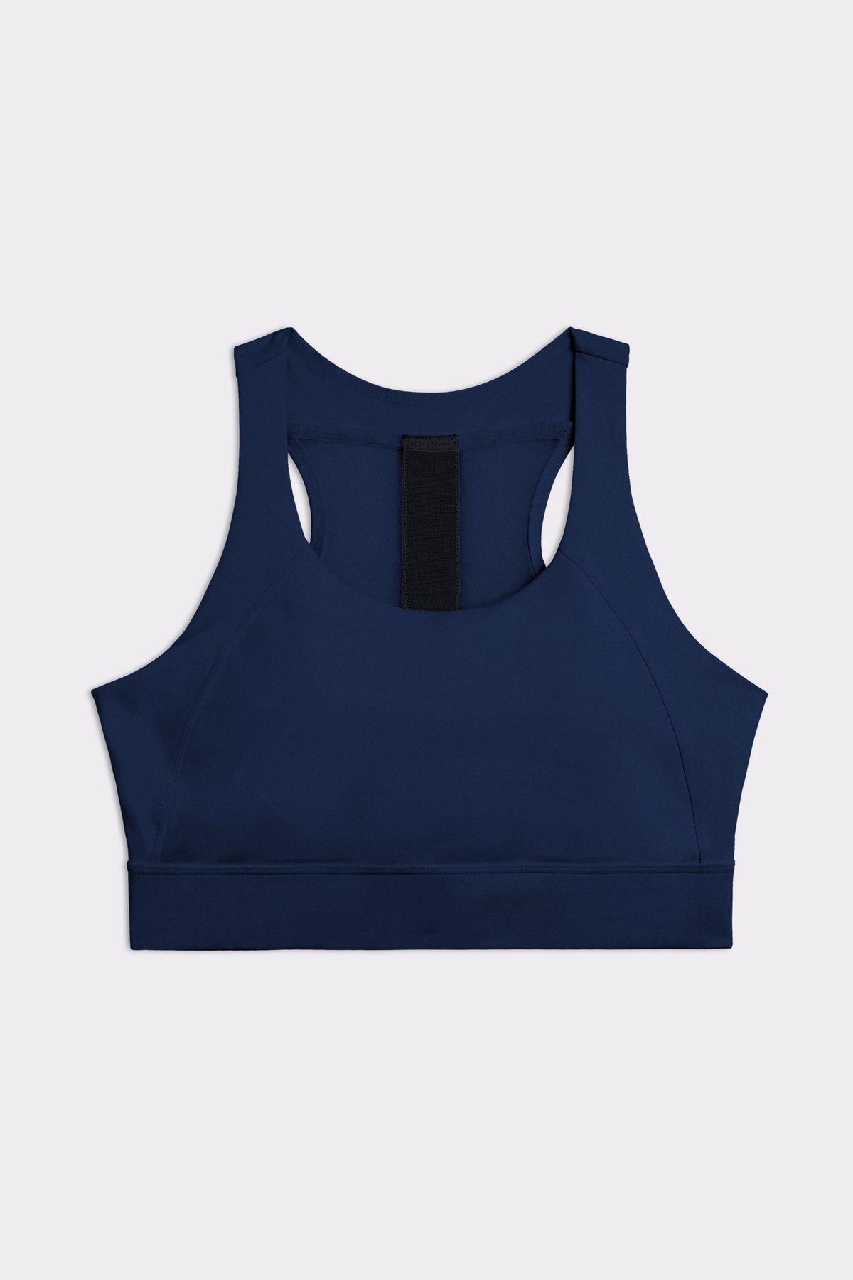 Starke Bounce Sports Bra von Stronger in Marineblau mit breiten Schulterträgern und hohem Halt für das Training.