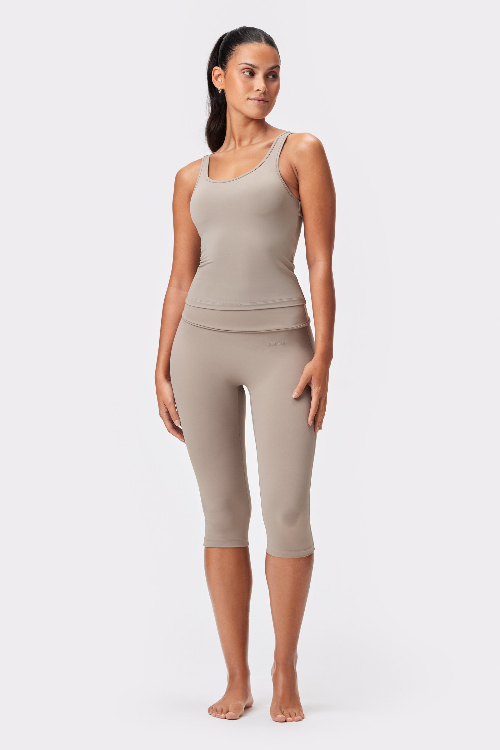 Soft Fold Over Capri Legging