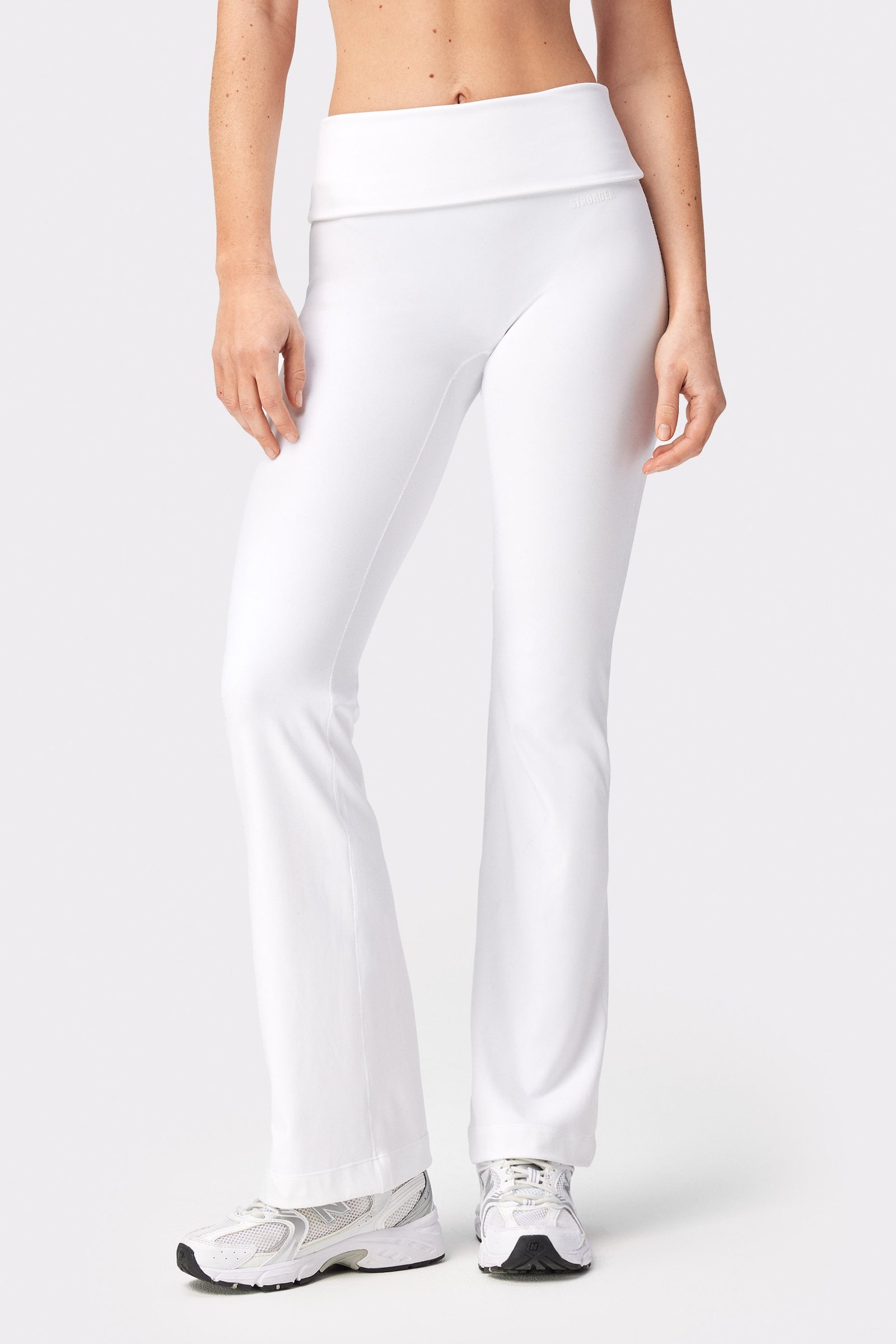 Soft Fold Over Flared Leggings