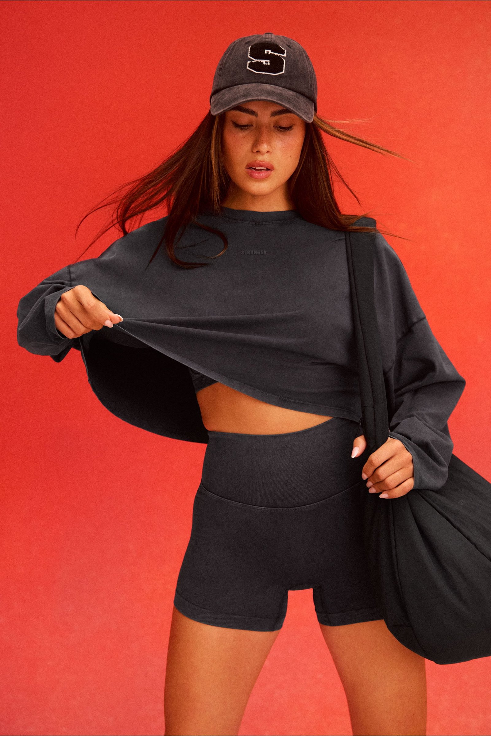 Washed Cropped Long Sleeve