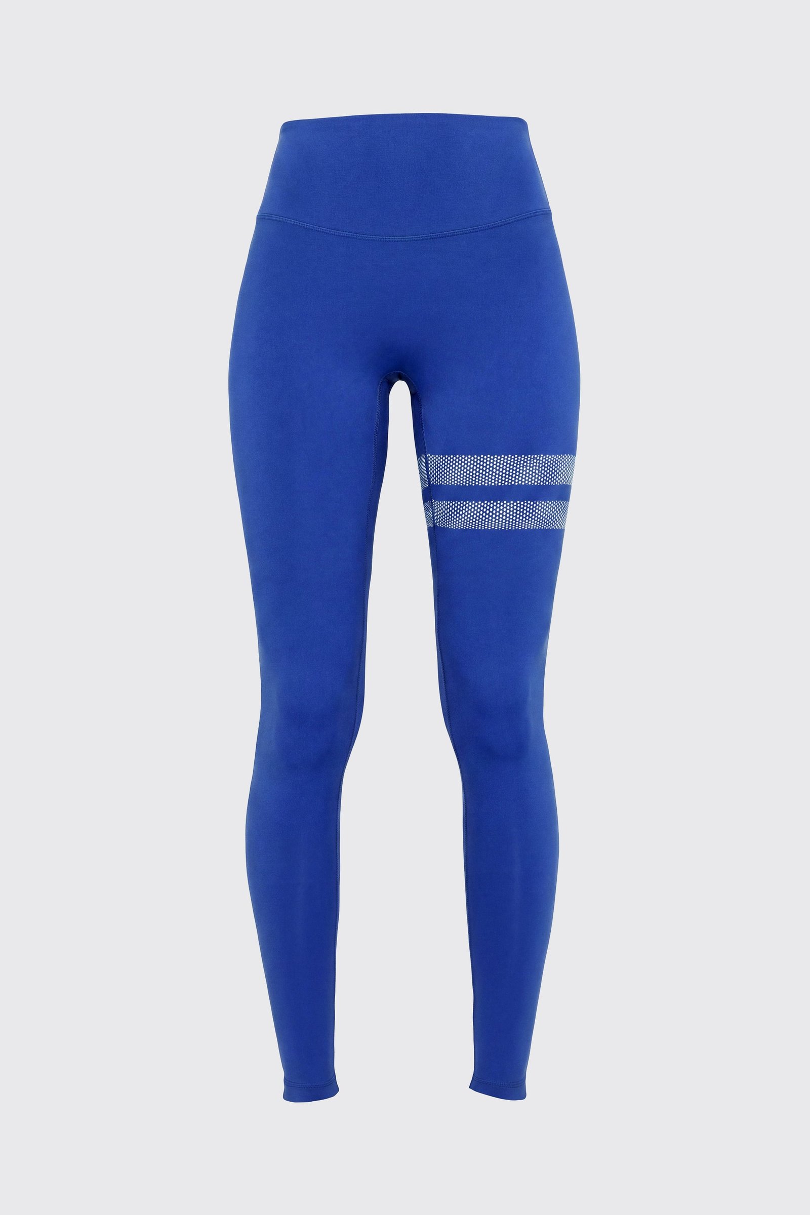 Stronger Blue The Signature One Leggings mit hoher Taille und charakteristischen Streifen auf dem linken Bein.