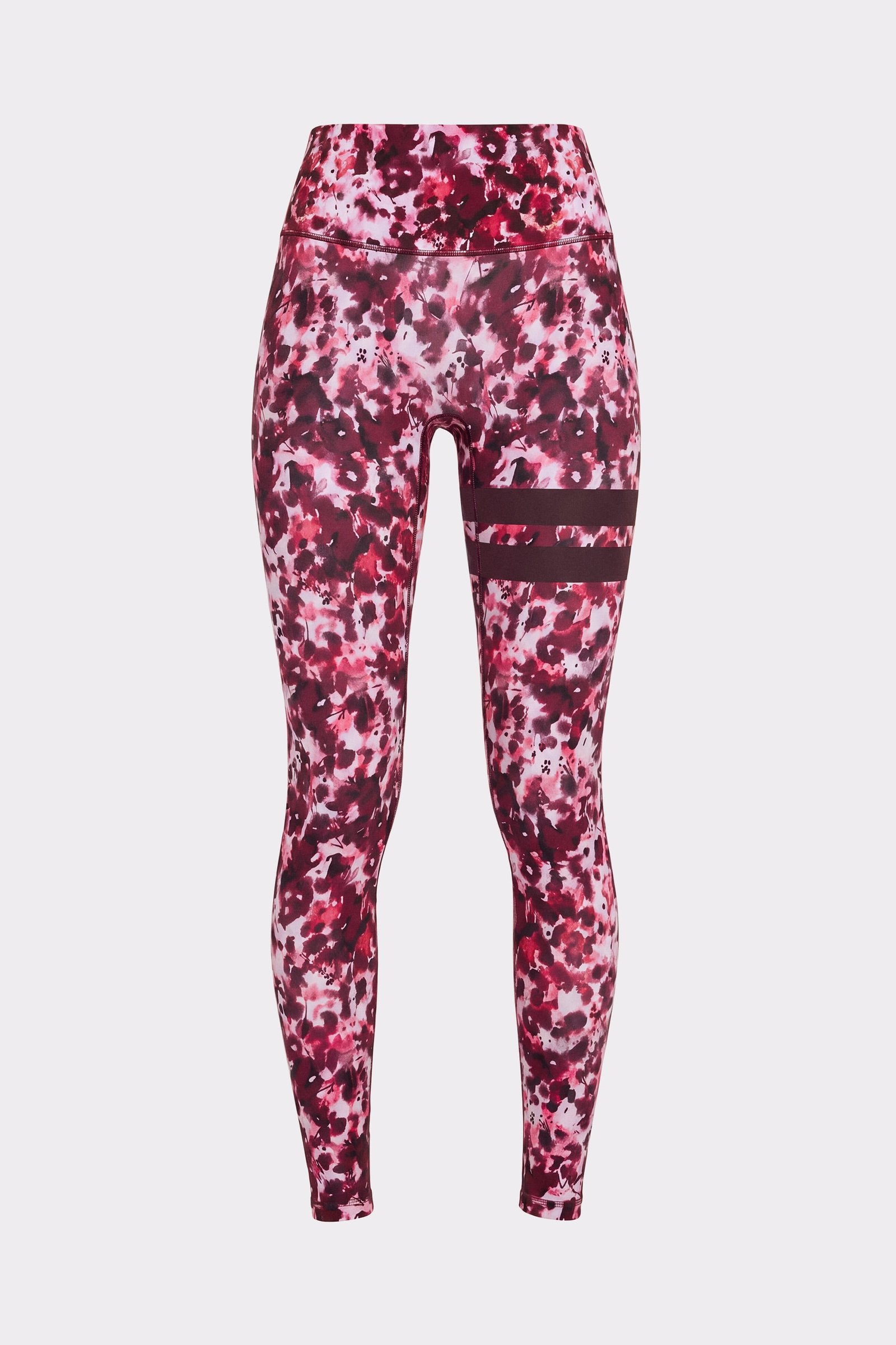 Front view of The Signature One Leggings in Autumn Petals, showing the high waist and signature lines.