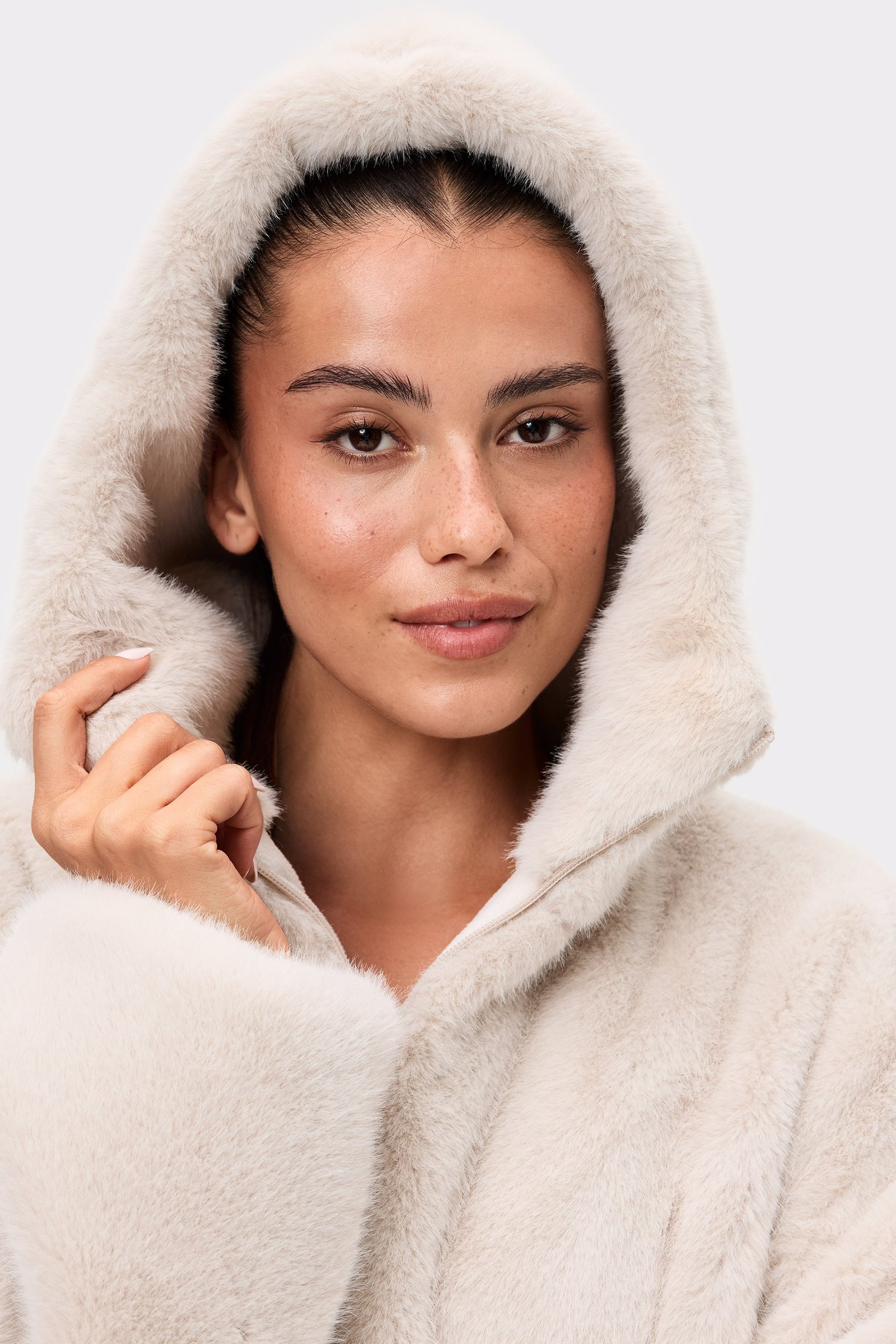 Fluffy Hood Jacket
