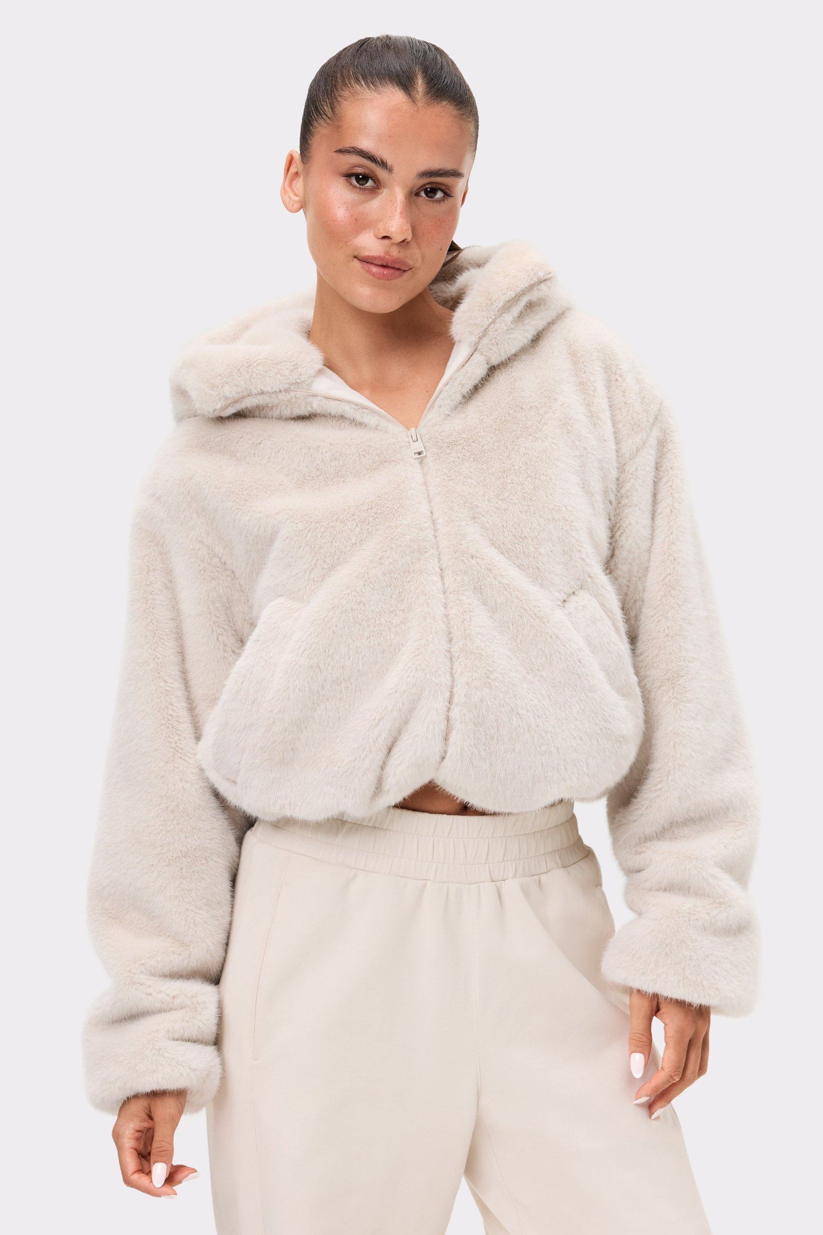 Fluffy Hood Jacket