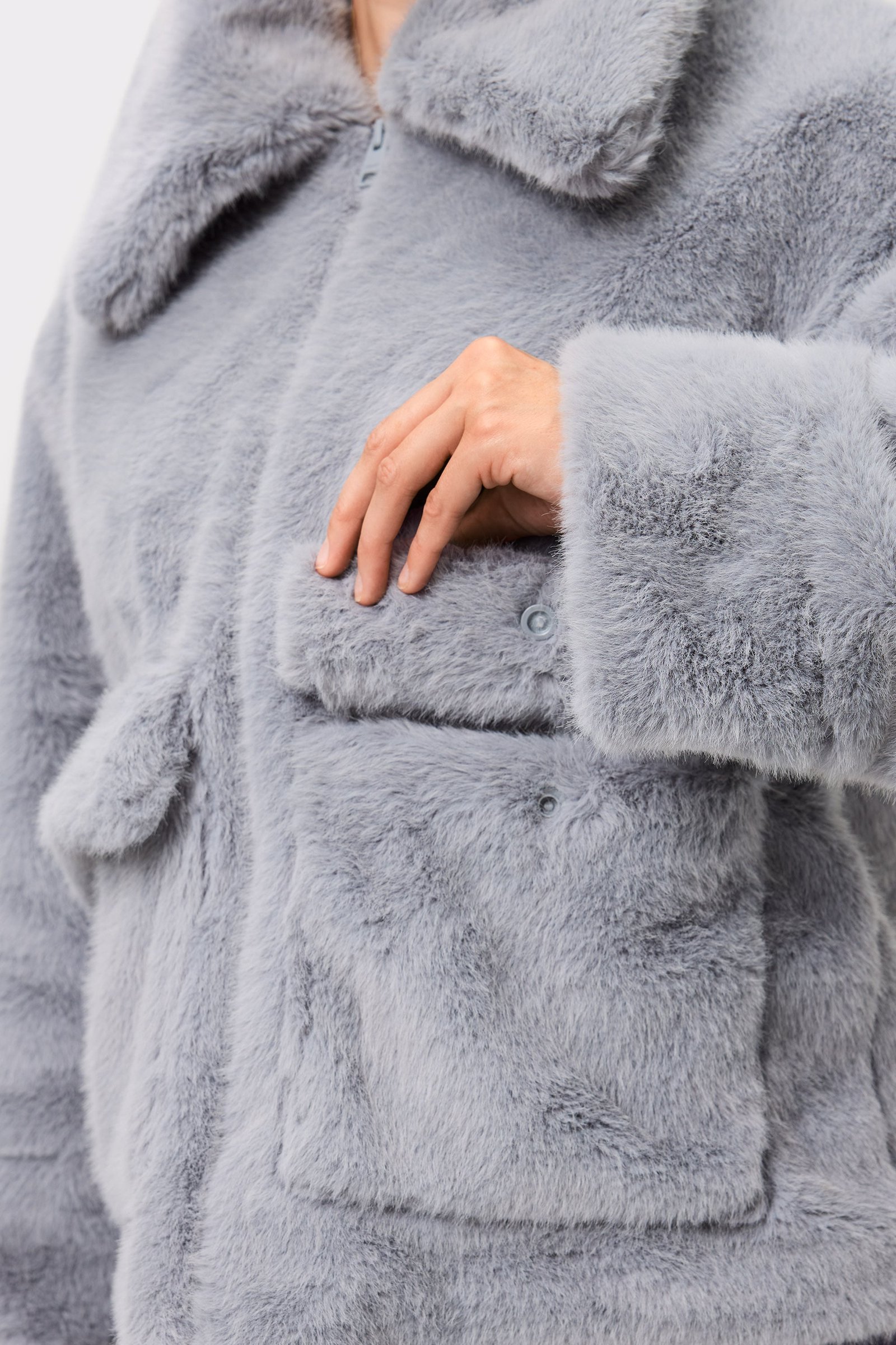 Fluffy Pocket Jacket