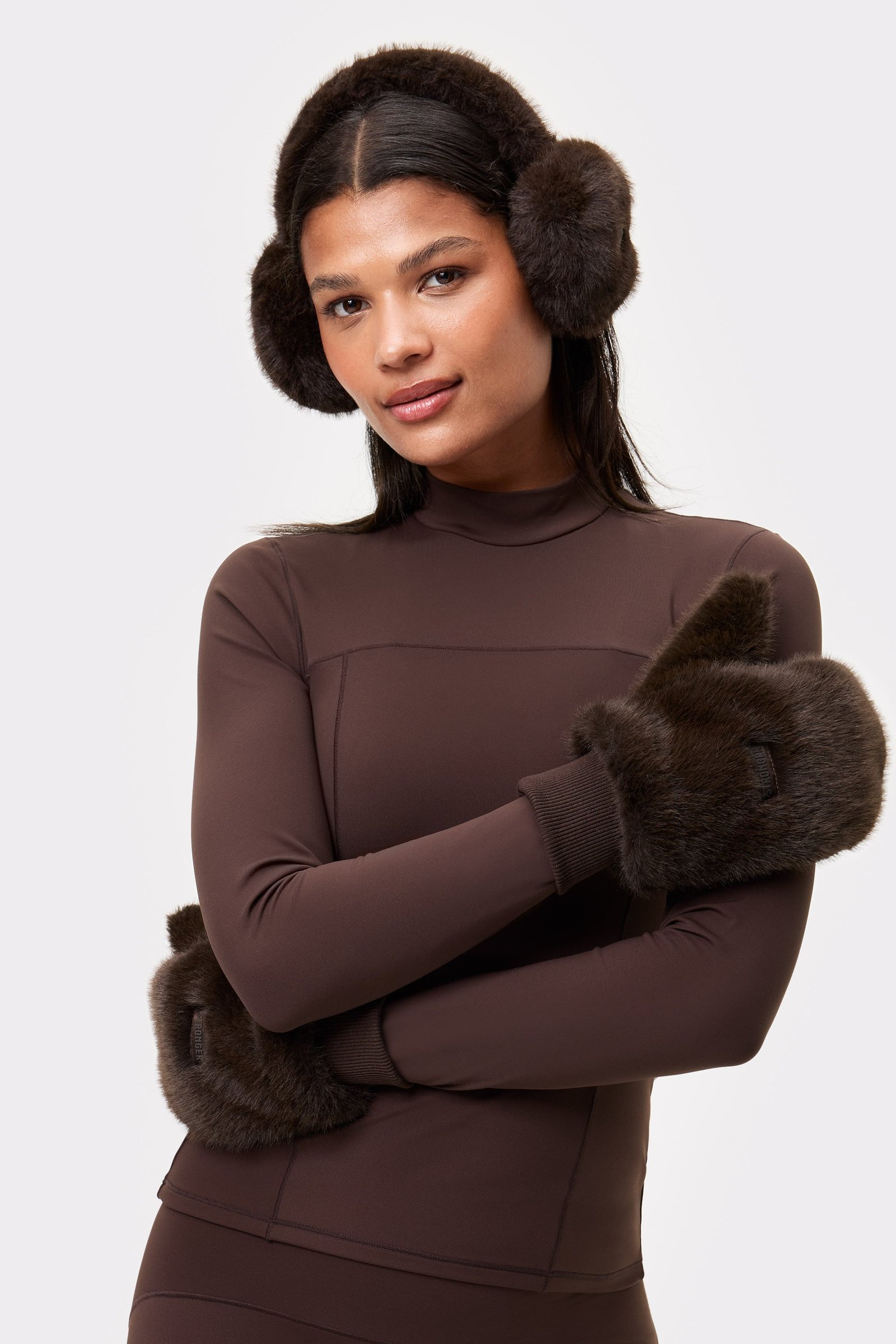 Faux Fur Mittens