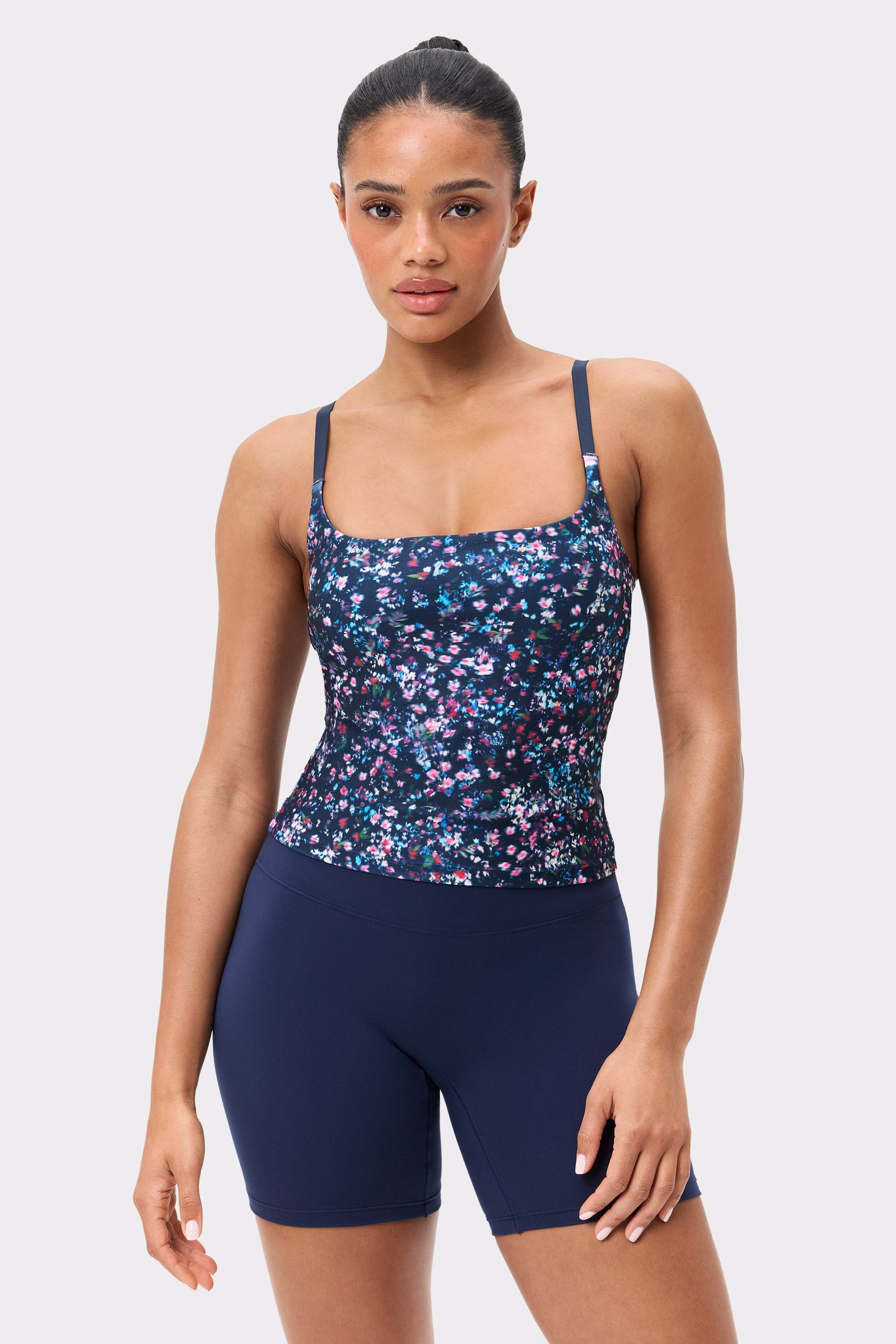 The Printed One Strap Tank Top