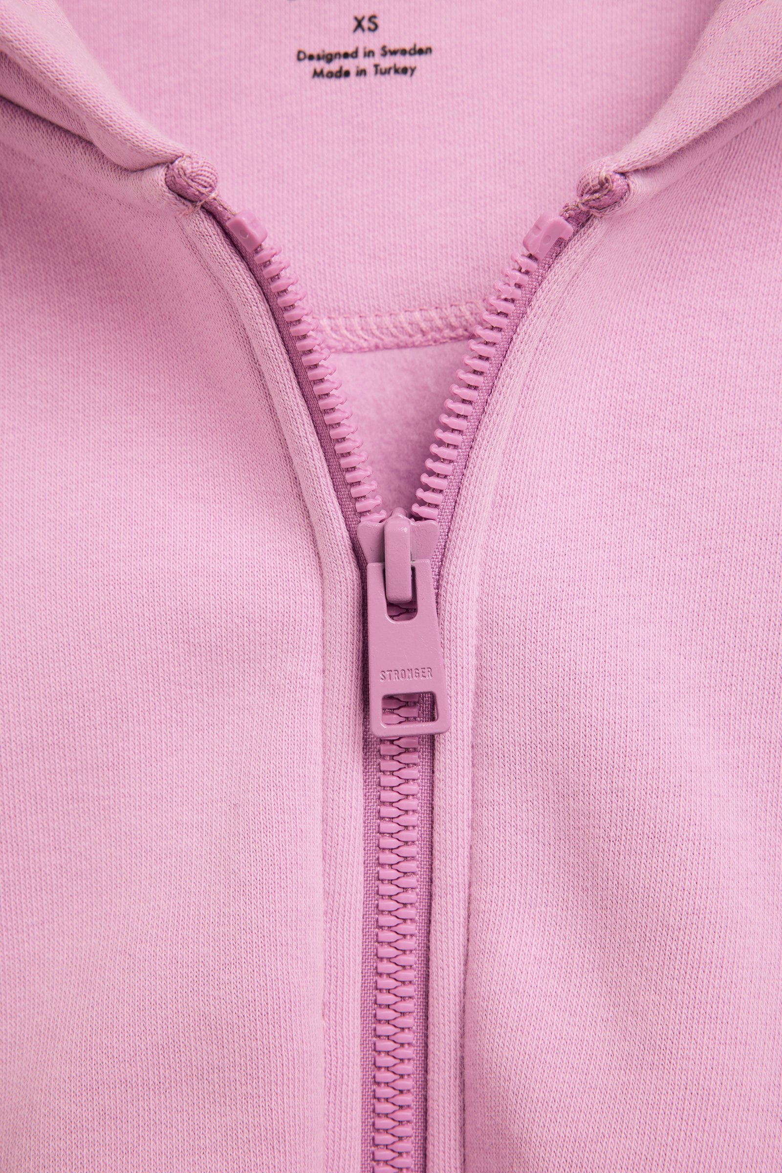 Relaxed Cropped Full Zip  Hoodie