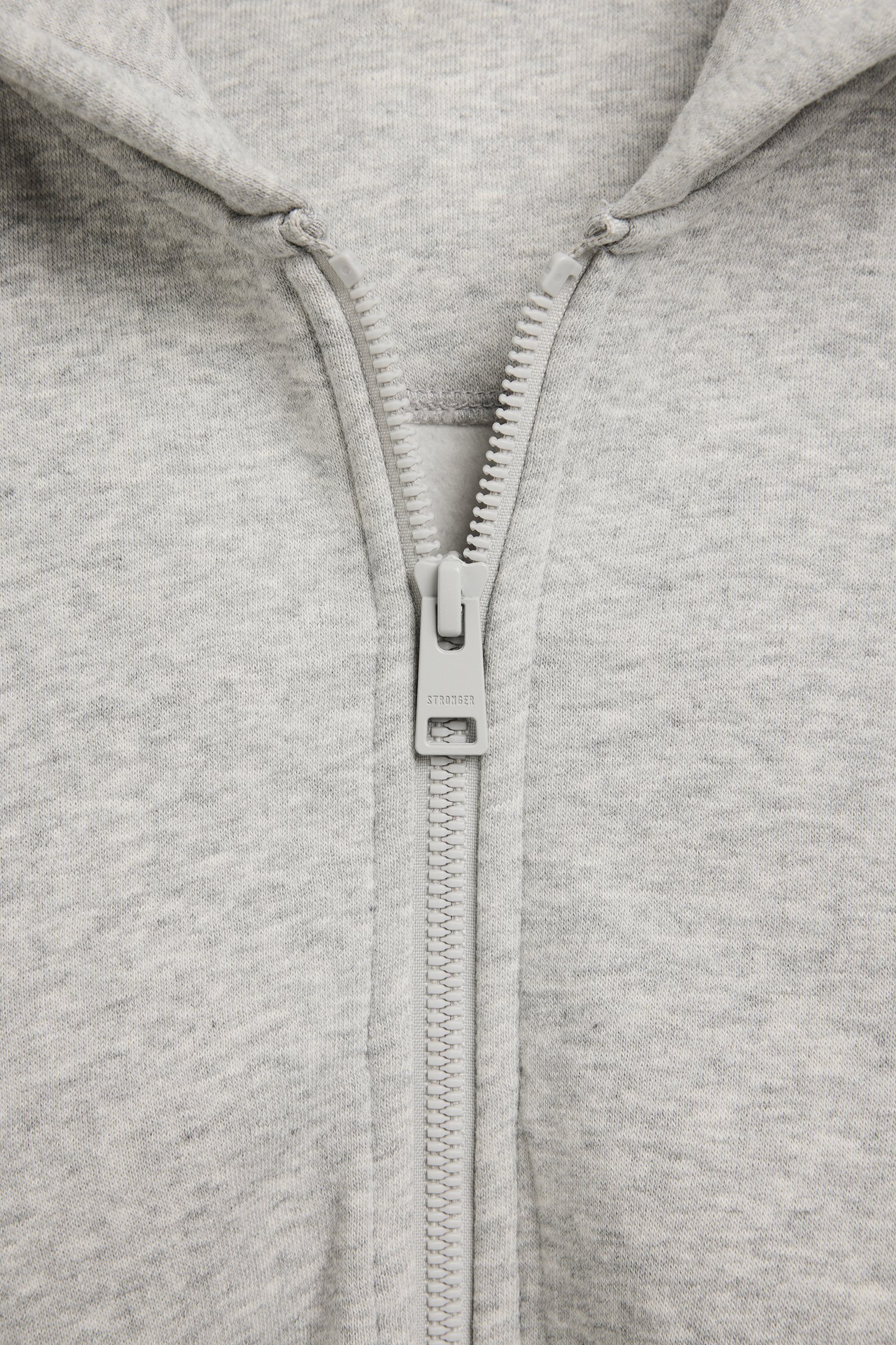 Relaxed Cropped Full Zip  Hoodie