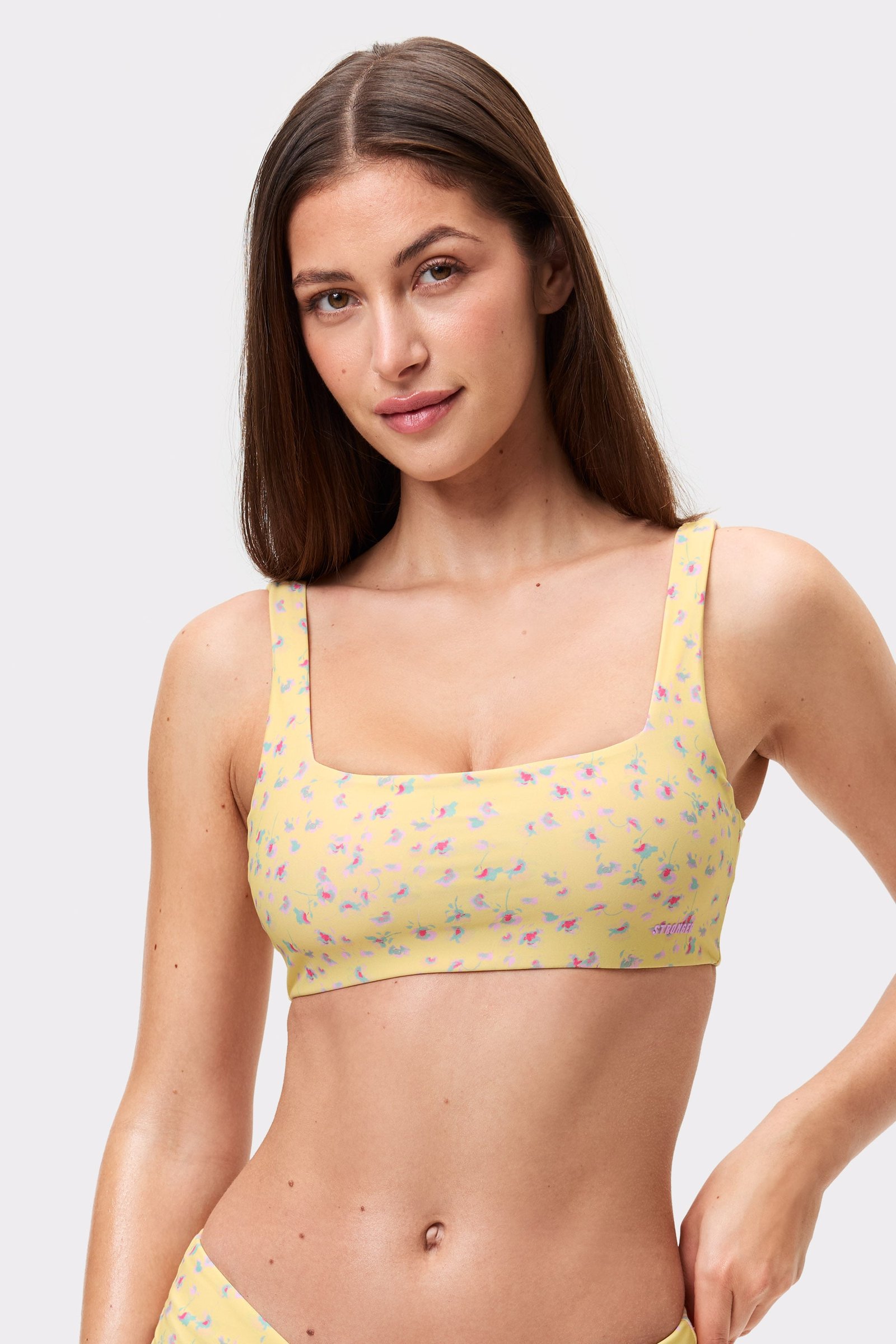 Square Neck Adjustable Bikini Bra