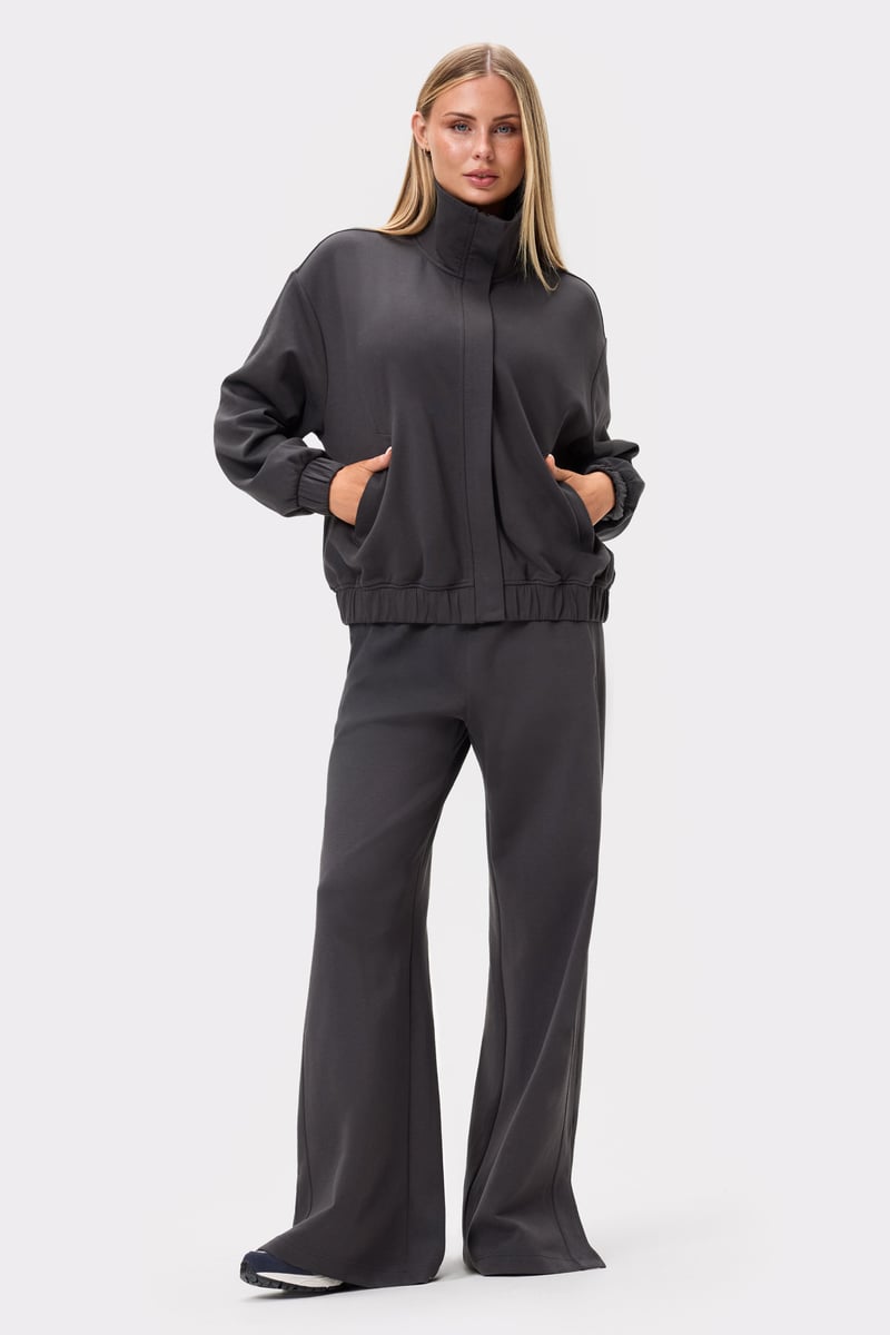 Fluid Full Zip Jacket Bristol Black I Oversized Fit I STRONGER